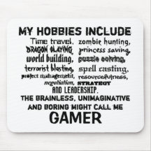 The Ultimate Gamer's Creed (White) Mousepad