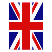 The Union Jack Flag Custom Invitations