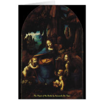 The Virgin of the Rocks by Leonardo da Vinci Card