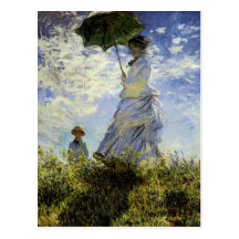 The Walk, Lady with a Parasol Post Cards
