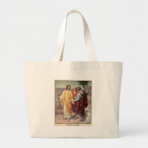 The walk to emmaus tote bags