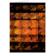 The Wall Abstract Art Note Card