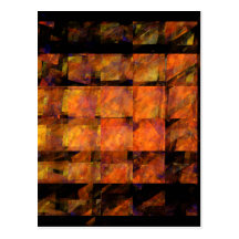 The Wall Abstract Art Postcard