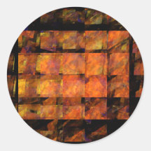 The Wall Abstract Art Round Sticker