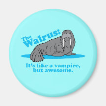 The Walrus Vampire Fridge Magnets
