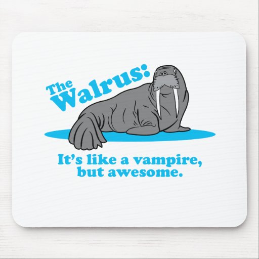 The Walrus Vampire Mouse Mats