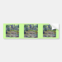 The Water Lily Pond by Claude Monet Bumper Sticker