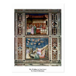 The Wedding At Cana Lower  By Giotto Di Bondone Postcard