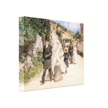 The Wedding March by Theodore Robinson, Newlyweds Canvas Prints