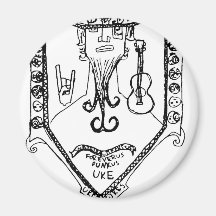 The Weird Beards Crest Magnet