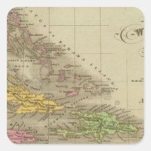 The West Indies Square Stickers
