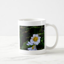 The white flower mugs