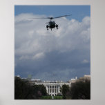 The White House - Marine One Departing Poster