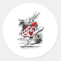 The White Rabbit Round Sticker