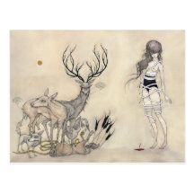 The White Snake + Vanitas - Postcard