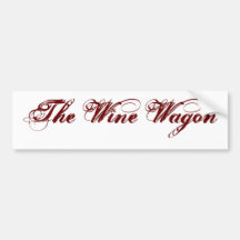 The Wine Wagon Bumper Sticker