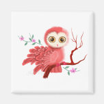 The Wistful Owl Fridge Magnets