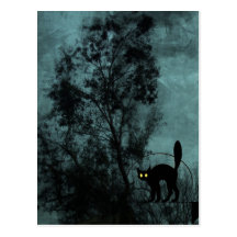 The Witch's Cat Post Card