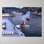 The Working Tugs of Bergen Print