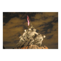 The World War II Iwo Jima Memorial Arlington VA Photo Art