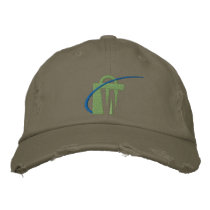 The Worlds Biggest Embroidered Olive Chino Hat embroidered hats