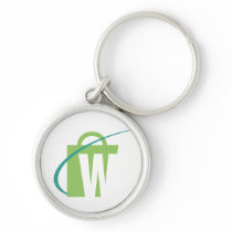 The Worlds Biggest: Silver Key Chain "W" keychains