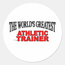 The World's Greatest Athletic Director Round Stickers