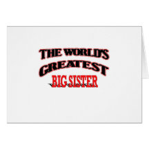 The World's Greatest Big Sister Cards