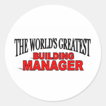 The World's Greatest Building Manager Sticker