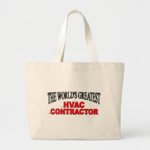 The World's Greatest HVAC Contractor Canvas Bags