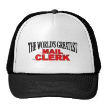 The World's Greatest Mail Clerk Mesh Hats