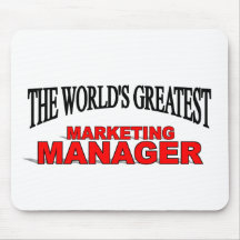 The World's Greatest Marketing Manager Mouse Pad