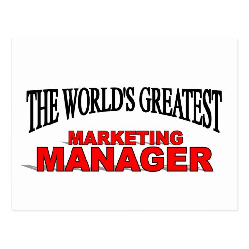 The World's Greatest Marketing Manager Post Cards