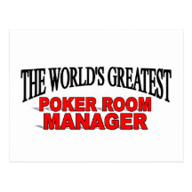 The World's Greatest Poker Room Manager Postcards