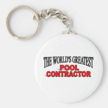 The World's Greatest Pool Contractor Keychain