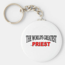 The World's Greatest Priest Keychain