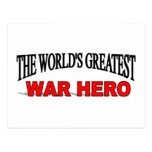 The World's Greatest War Hero Postcards