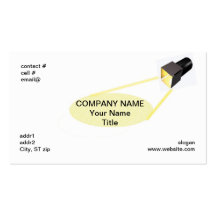 Theatre spotlight business card