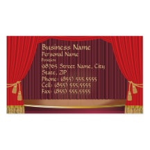 Theatre Stage Business Card