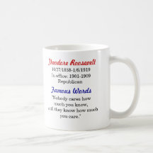 Theodore Roosevelt Quote Mug