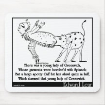 There was a young lady of Greenwich Mouse Pads