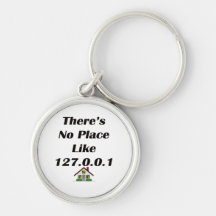 Theres No Place like blk with house Keychains