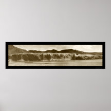 Thermopolis Falls, WY Photo 1914 Posters