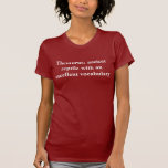 Thesaurus: ancient reptile with an excellent vo... shirts