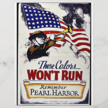 These Colours, Won't Run, Pearl Harbour Full Color Flyer