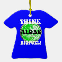 think algae biofuel christmas tree ornaments