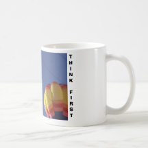 Think First Balloon mug