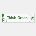 Think Green Bumper Sticker