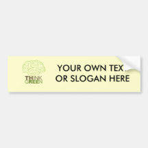 THINK GREEN - BUMPER STICKER