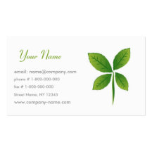 Think Green Business Card Templates